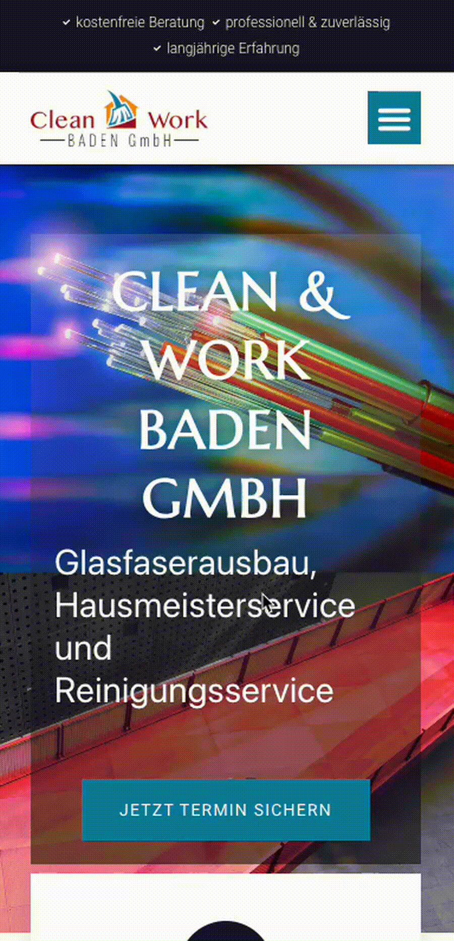 Clean & Work – Mobile (nach Anpassungen)